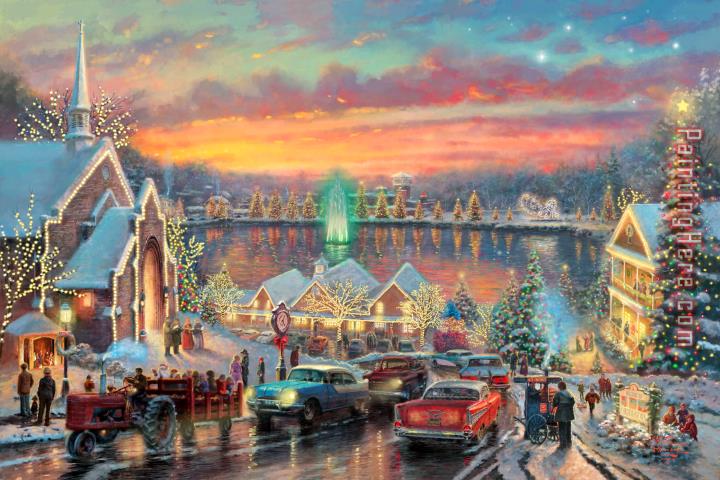 Thomas Kinkade The Lights of Christmastown